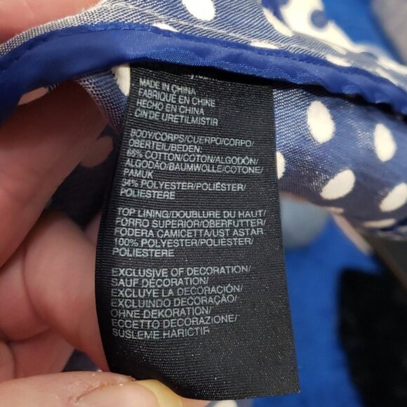 Classic style Tommy Hilfiger retro inspired polka dot trench coat size small - Picture 11 of 12